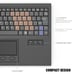 E-SDS Waterproof Industrial Keyboard with Touchpad Wired Compact Portable