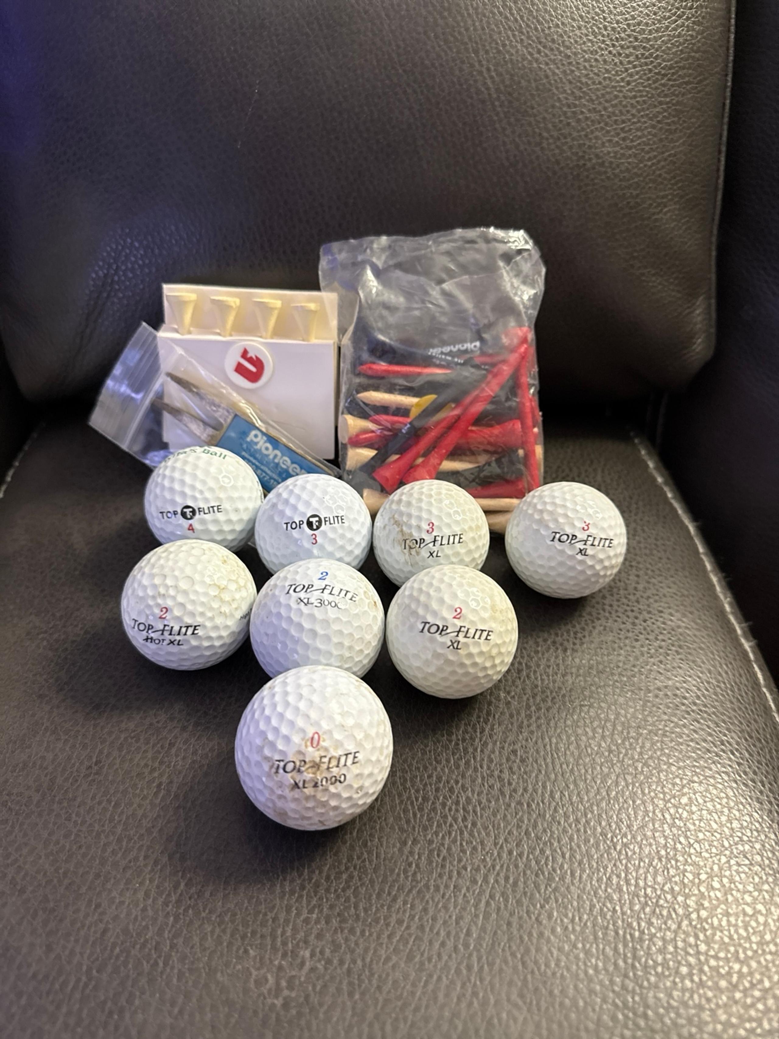 Top-Flite Golf Balls, Tees, Divot Tool, Ball Markers