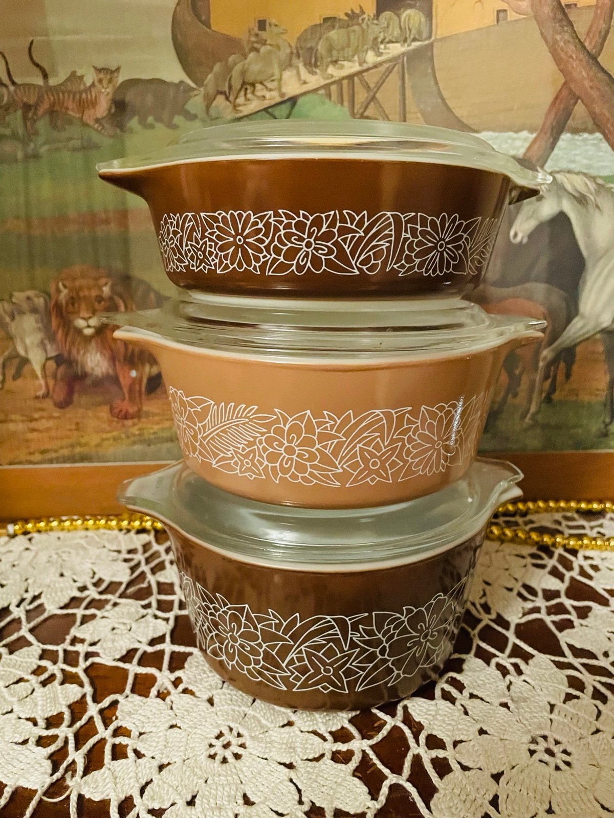 PyrexPYREX WOODLAND CINDERELLA w Lids