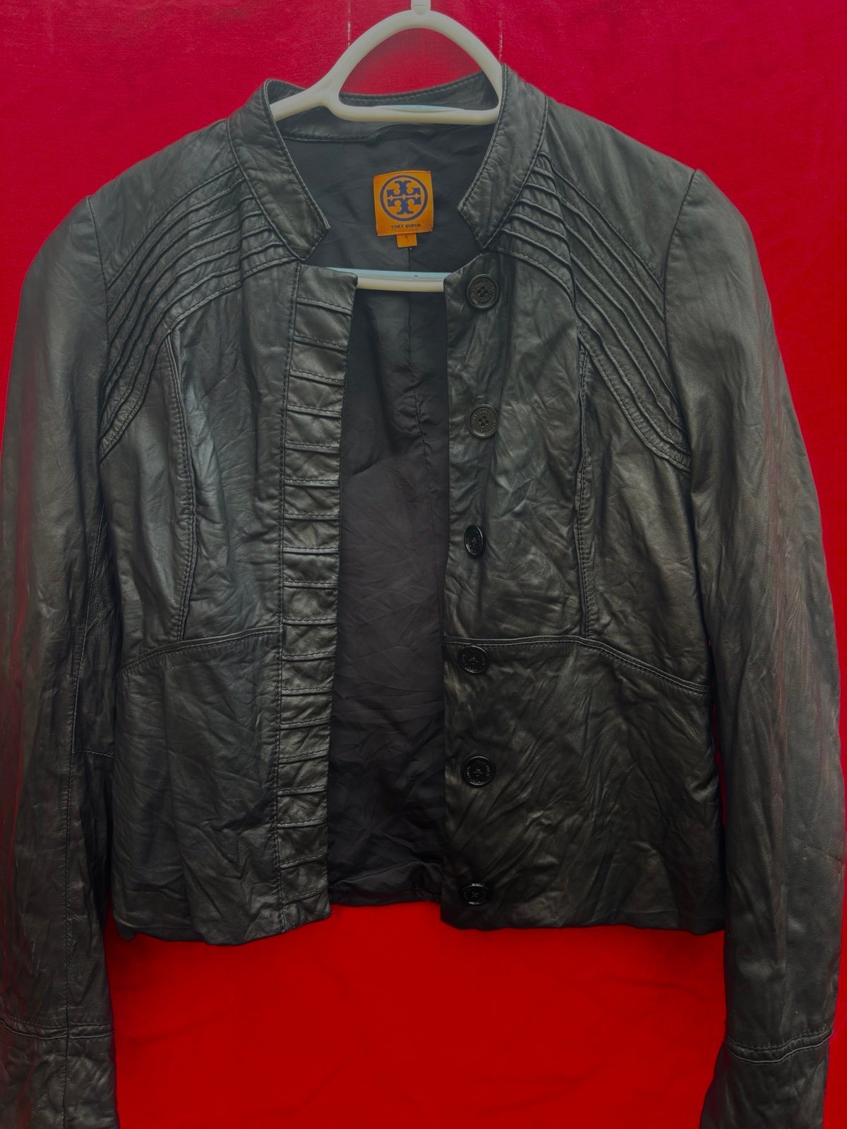 Tory Burch black leather jacket