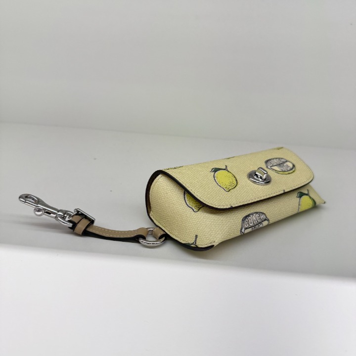 Coach Sunglass Case With Lemon Print CAP11