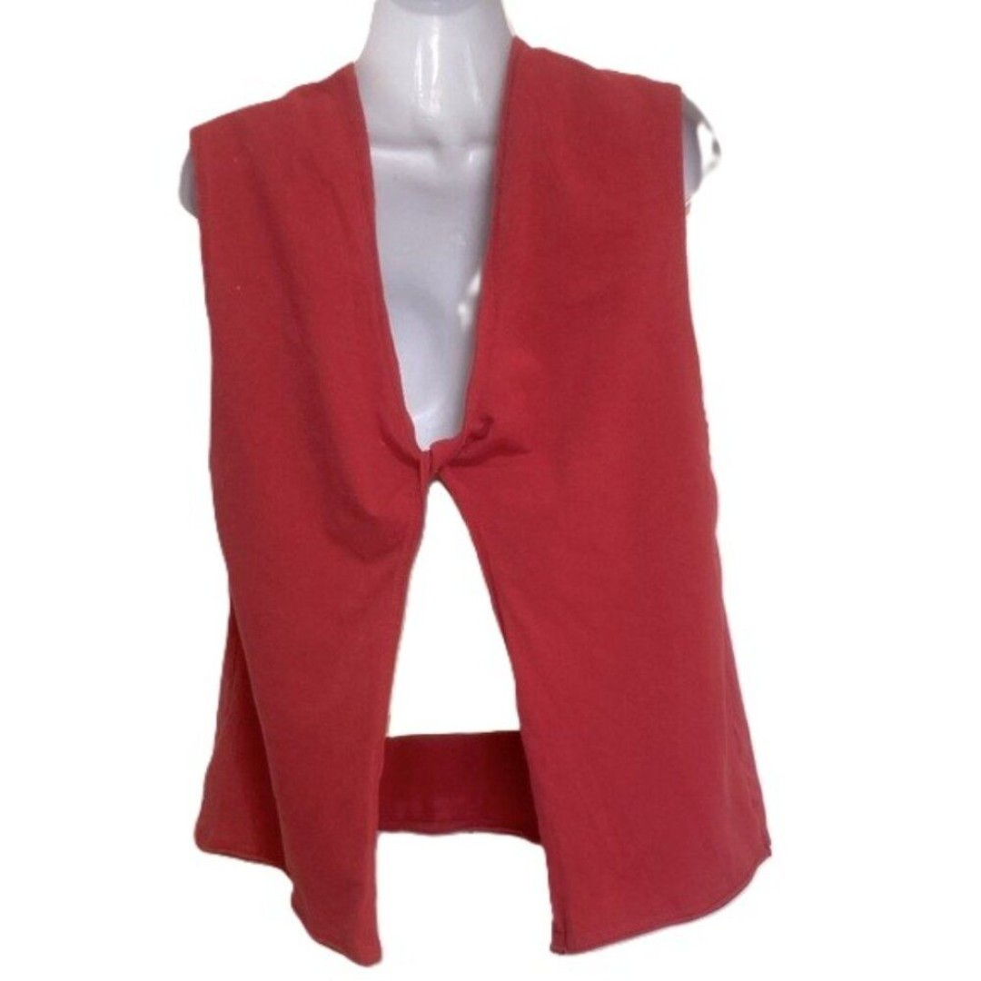 FREE PEOPLE Free Movement Open Twist Back Red Top Womens Extra Small