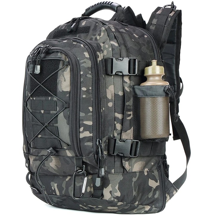 60L 1000D Nylon Waterproof Backpack Outdoor Military Rucksacks Tactical Sports
