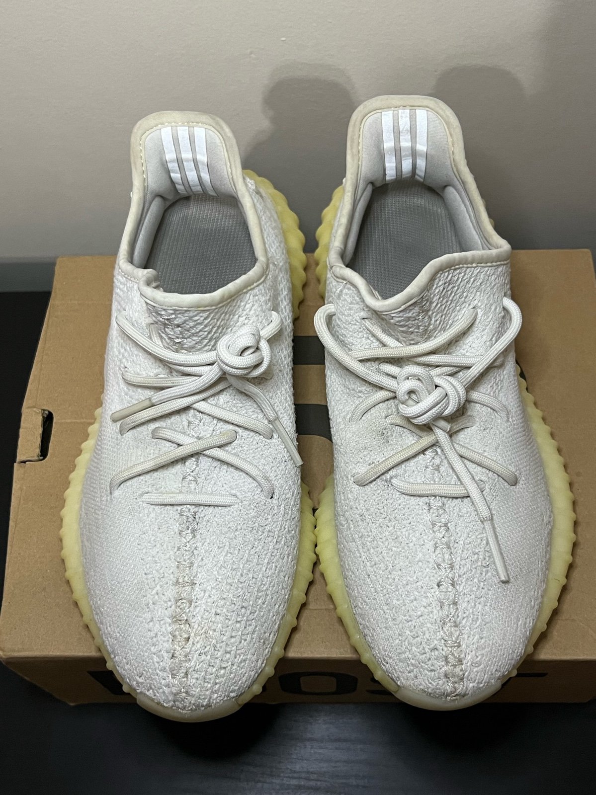 adidas Yeezy Boost 350 Cream White/Triple White Size 7.5 V2 Used Kanye Men