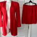 Christian Dior The Suit Red Blazer & Skirt Set size 10