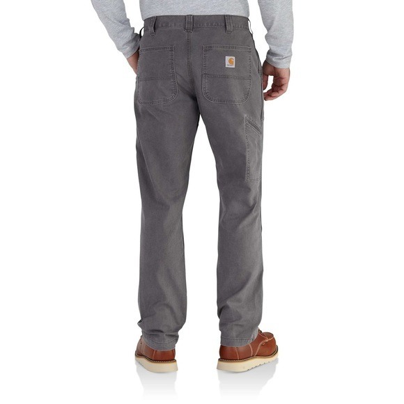Carhartt Rugged Flex Relaxed Fit Men's Gray Canvas Work Pants