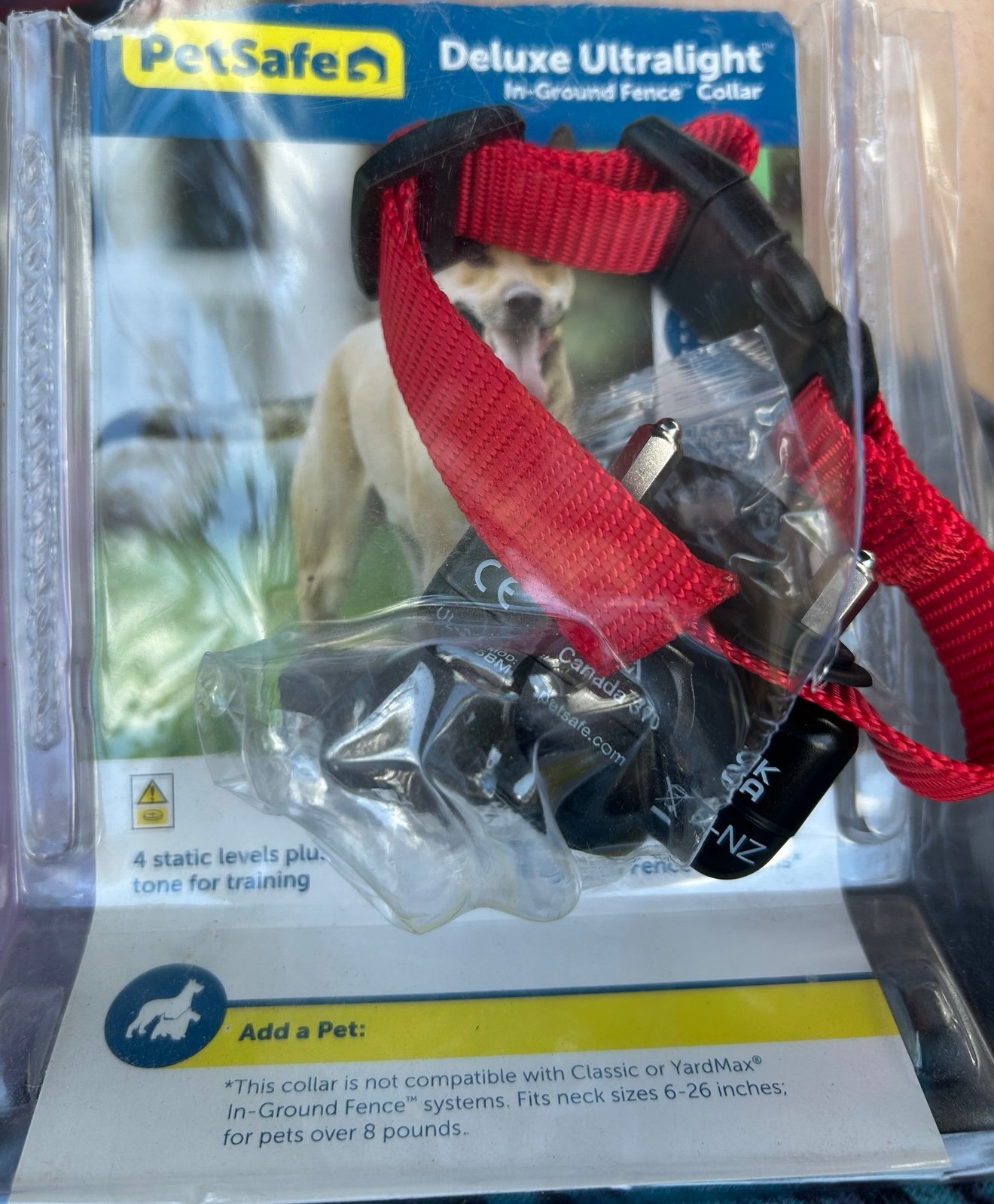 Deluxe ultralight in ground fence collar