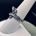 Vintage Sterling Western Saddle Shaped Cowboy Cowgirl Tribal style ring
