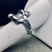 Vintage Sterling Western Saddle Shaped Cowboy Cowgirl Tribal style ring