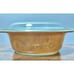 Vintage Pyrex Early American Oval Casserole Bowl Dish Gold Brown 043 1 1/2 Quart