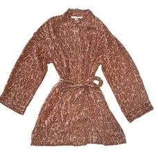 Victoria's Secret Sheet Leopard Print Y2K Robe