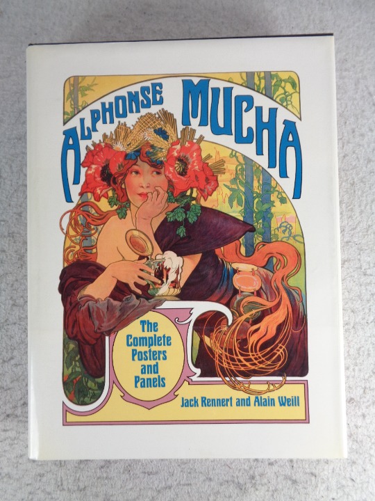 Alphonse Mucha The Complete Posters And Panels Rare 1984 HC DJ Art Book Vtg