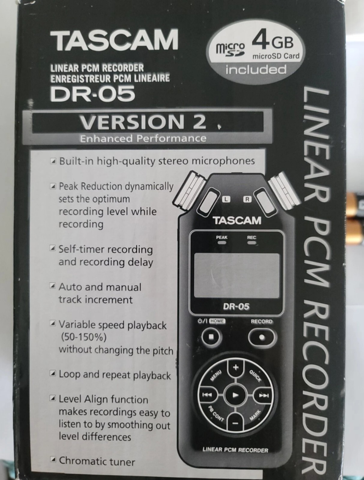 TASCAM DR-05 Stereo Handheld Digital Linear PCM Recorder