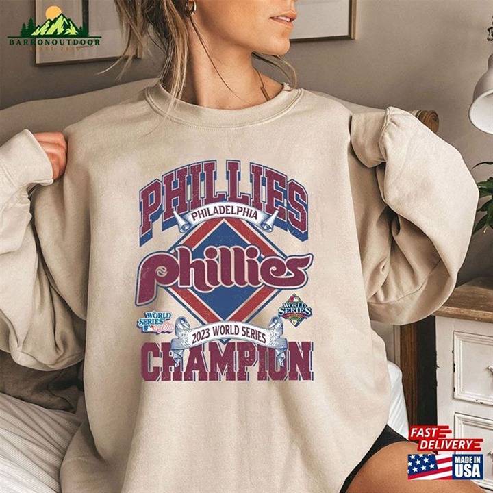 Philadelphia Phillies Champions Sweatshirt 1980, 2008 & 2023 KV15223