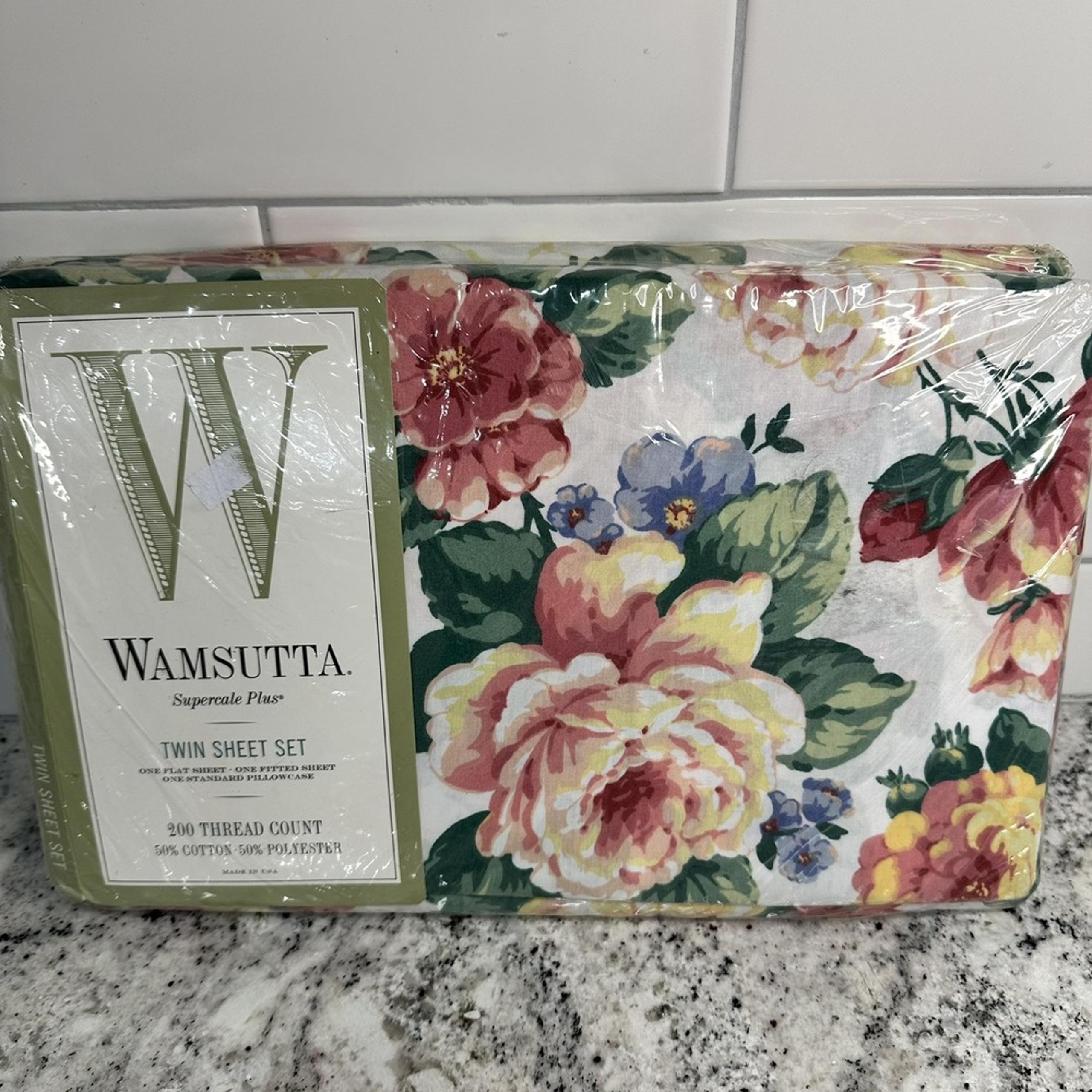 WAMSUTTA - Old Stock Shabby Cottage Floral Bedsheet Set - NEW