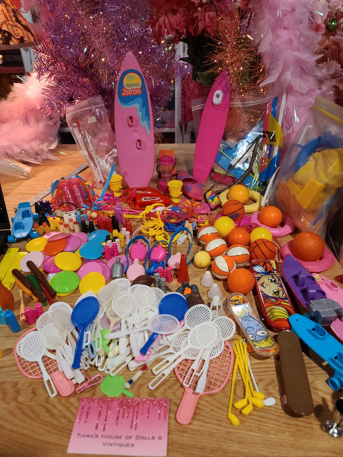 GINORMOUS HUGE LOT OF BARBIE SPORTS ACCESSORIES!