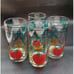 Set of 4 Bloody Mary Highball Glasses RARE Libbey