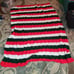 Handmade Granny Striped Crochet Blanket Throw Afghan