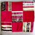 2 Pottery Barn CLAUDINE 18x18 Burgundy Indigo Multi Floral Velvet Pillow Covers