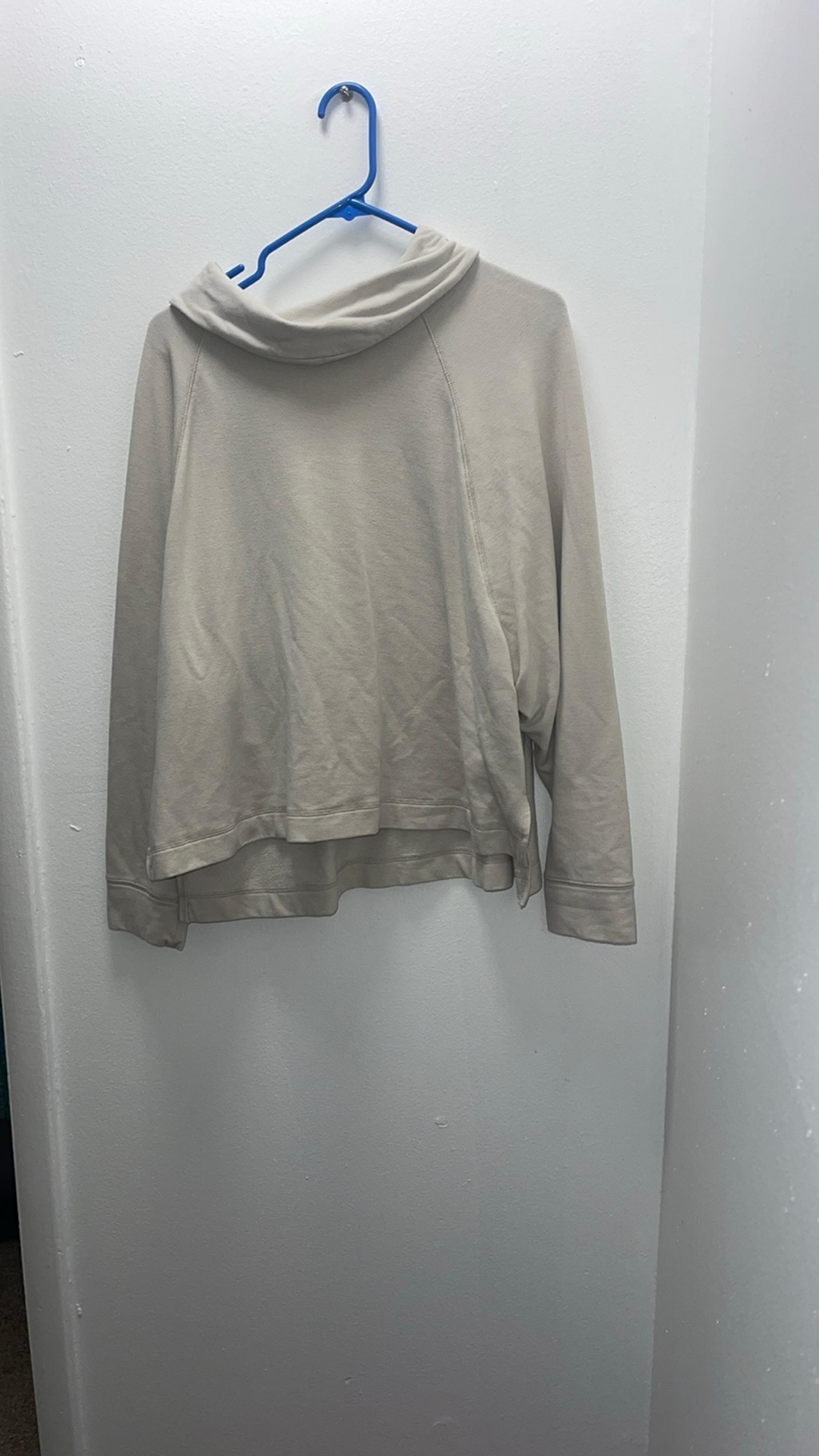 Cream Cowl Neck Sweater with Relaxed Fit - Old Navy