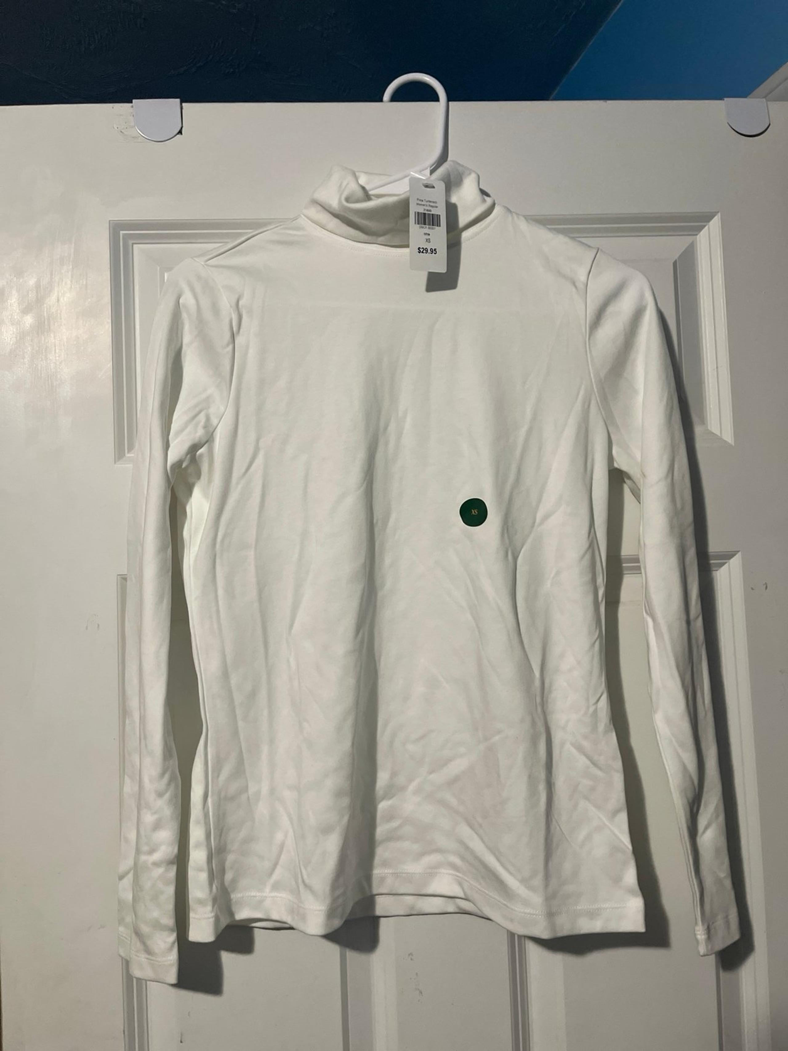 L.L. Bean white turtleneck