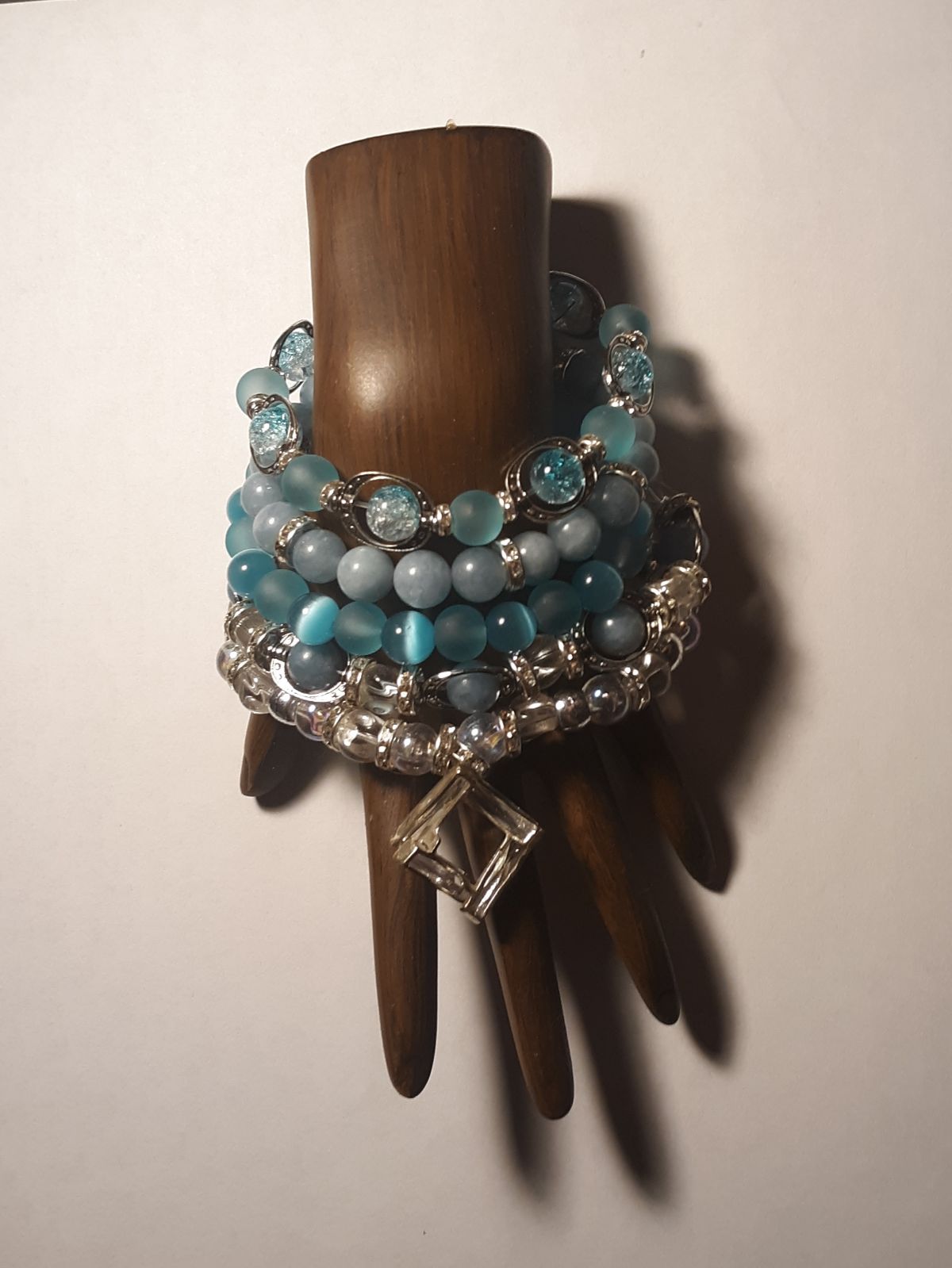5 TIER OCEAN BLUE BRACELET