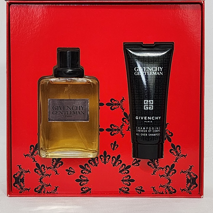 GIVENCHY Gentleman 2PCs set for men, 3.3 oz EDT spray + 2.5 oz Shampoo