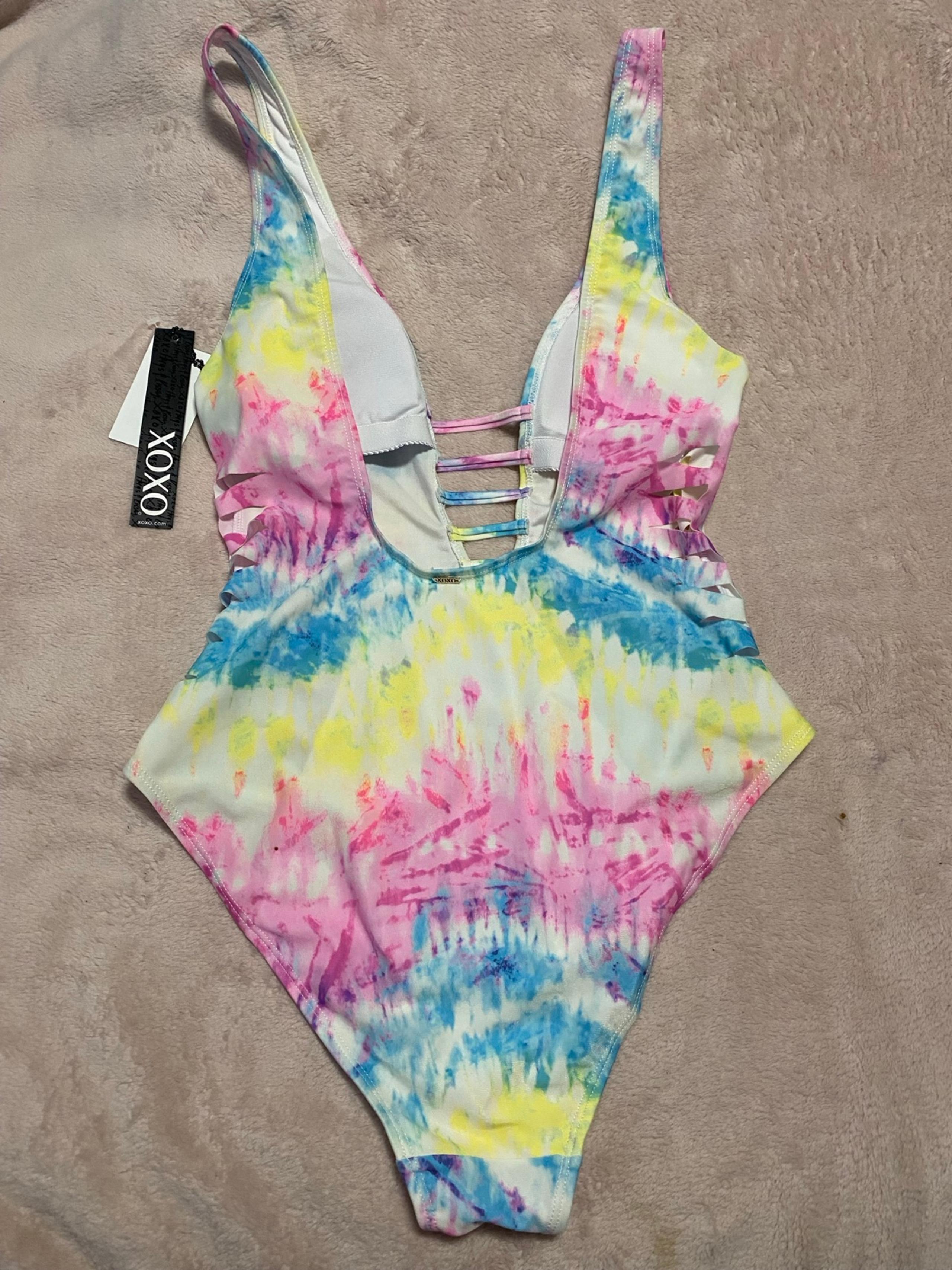 NWT 1 piece Multicolor Swimsuit - XOXO