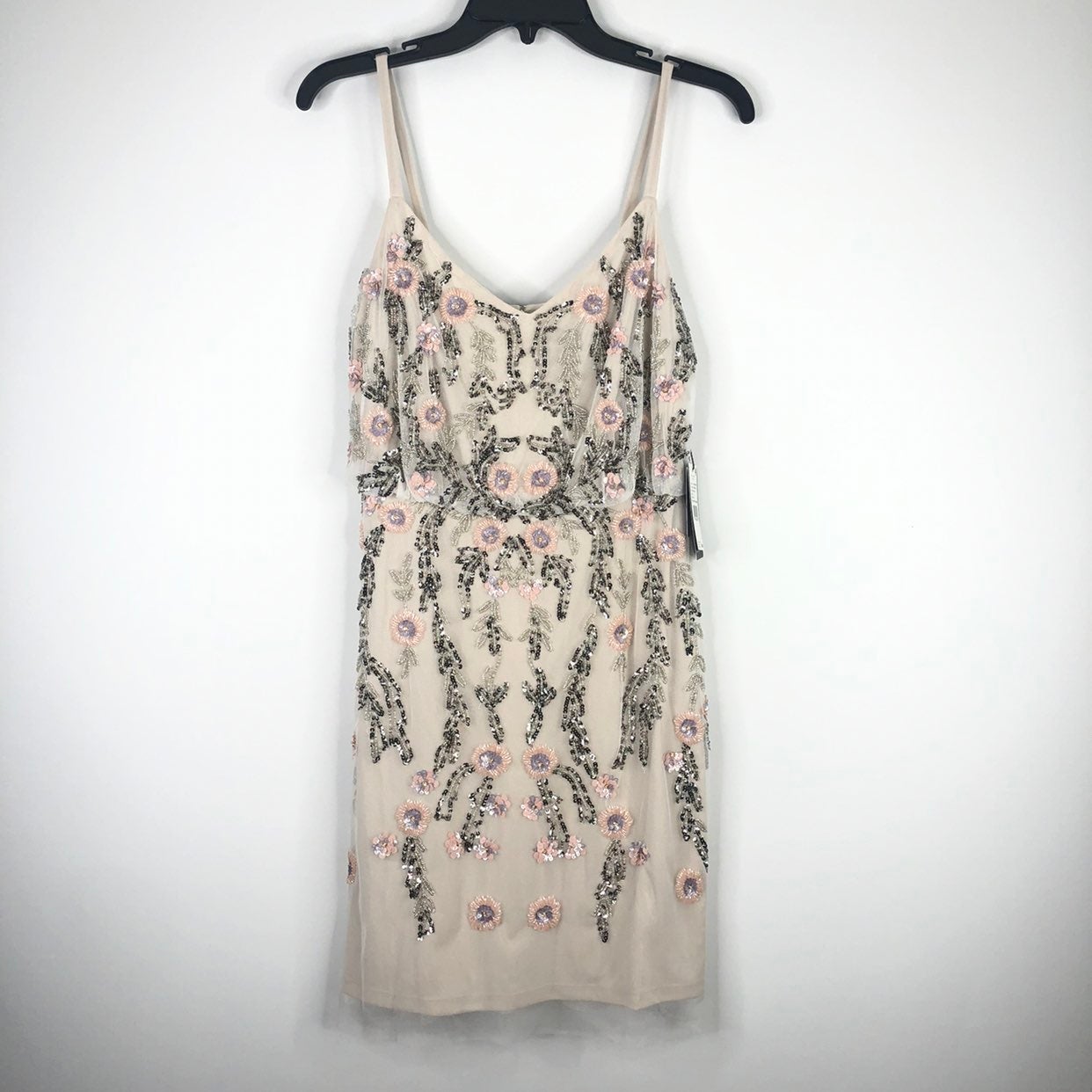 Adrianna Papell Embellished Beaded Dress