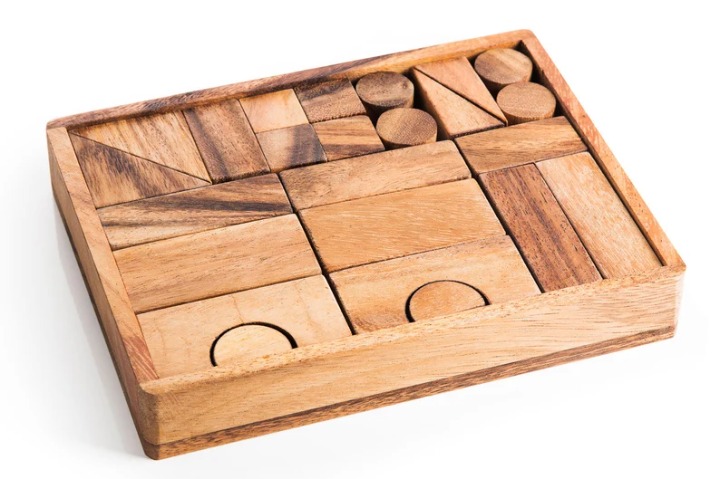 Building Block Set - Natural Wood Toy, Montessori Toy, Educational Toys, Wooden