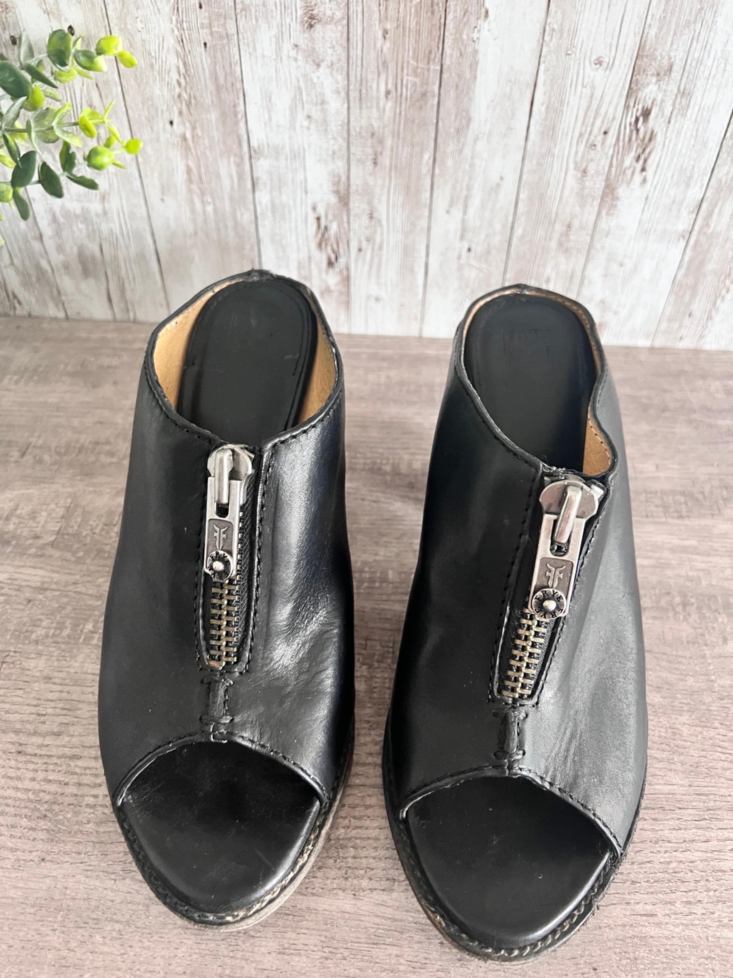 Frye Izzy Zip Moto Mule