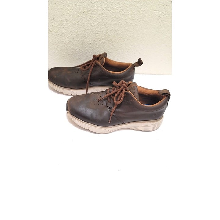 Dr. Comfort Diabetic Mens Brown Leather Casual Shoes With Lace-Up Closure