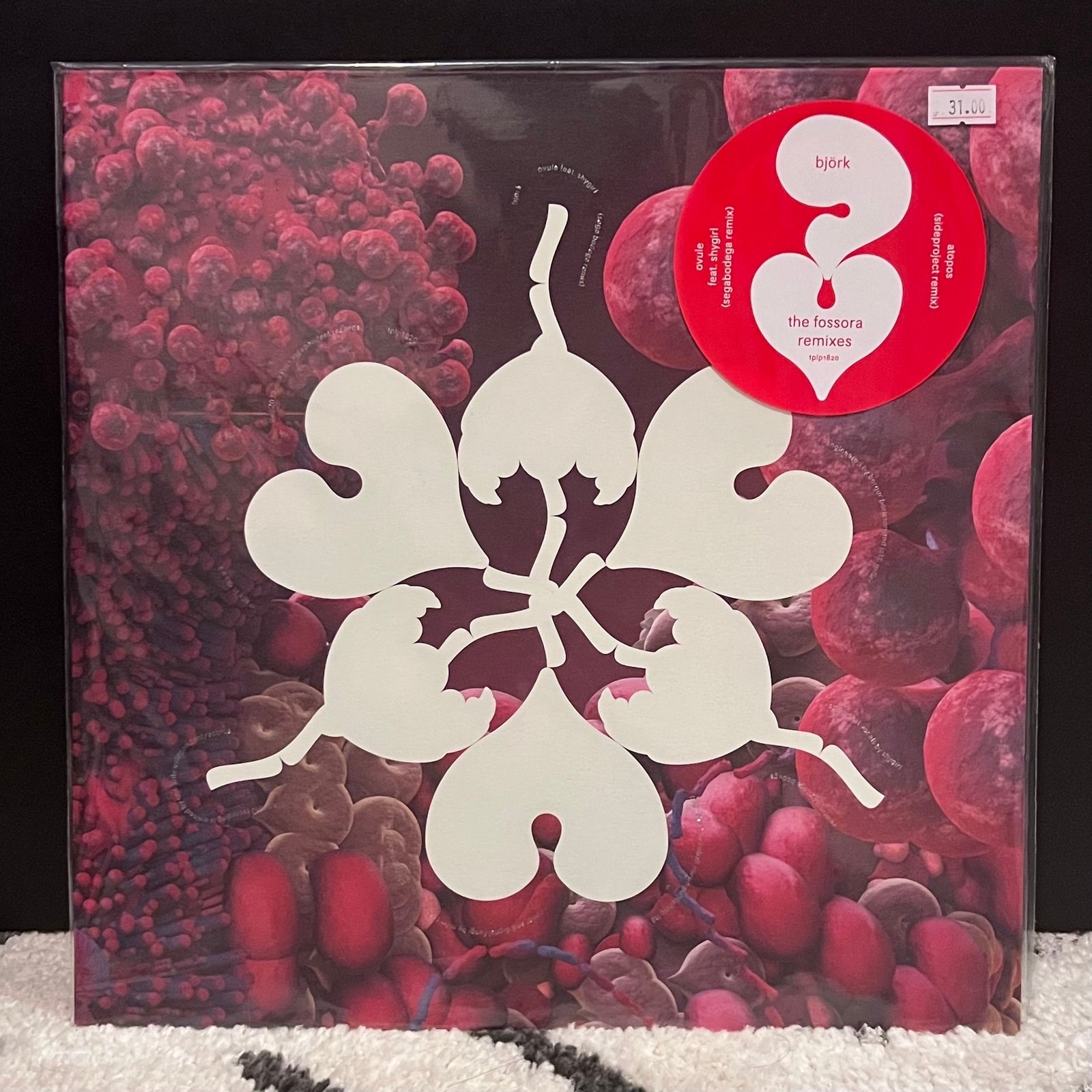 BJORK The Fossora Remixes SEALED limited edition 12 single Clear Vinyl RSD