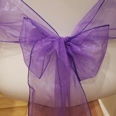 Organza chair sashes