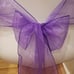 Organza chair sashes