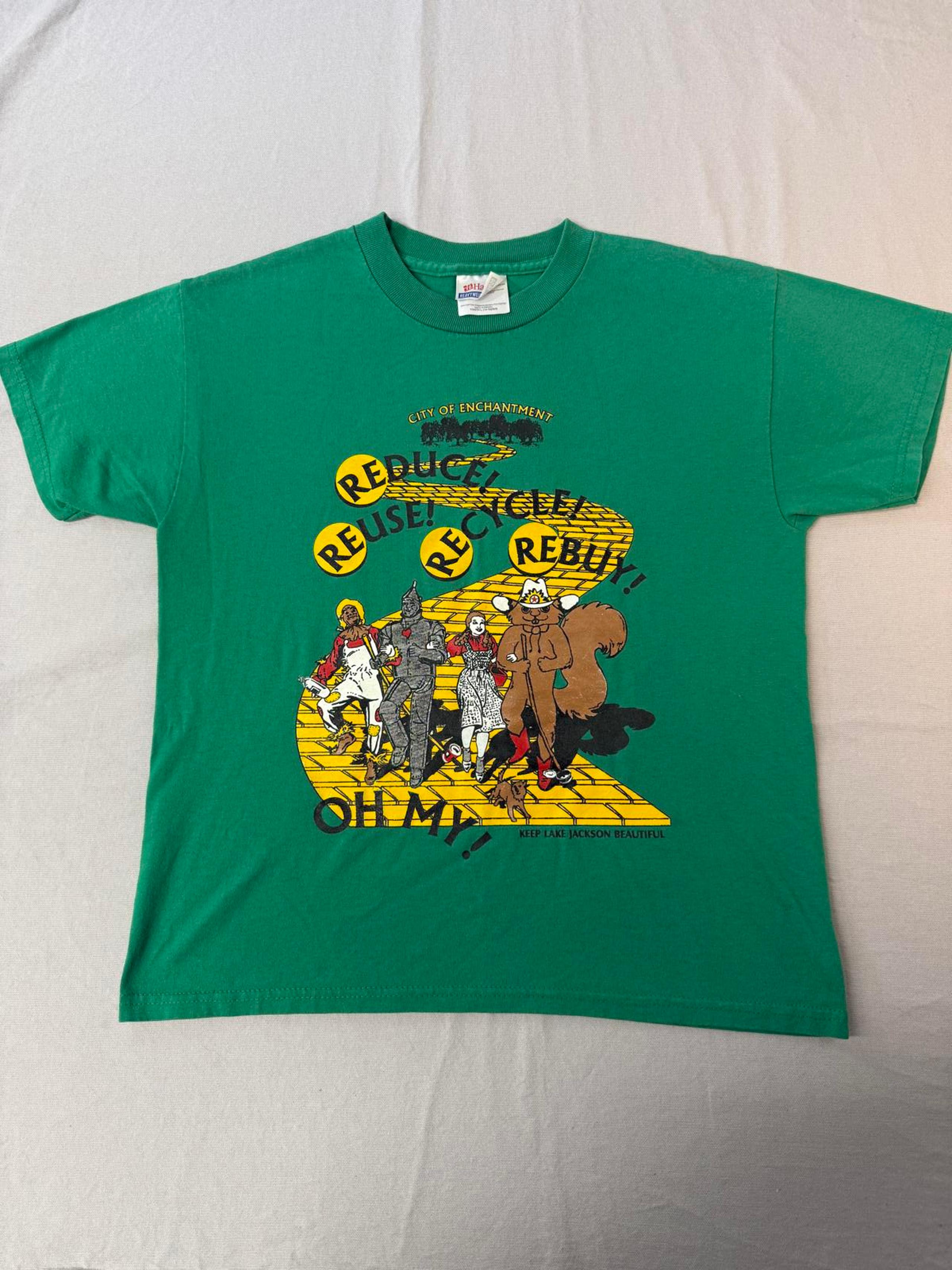 VTG Wizard of Oz T-shirt Keep Lake Jackson Beautiful Youth L