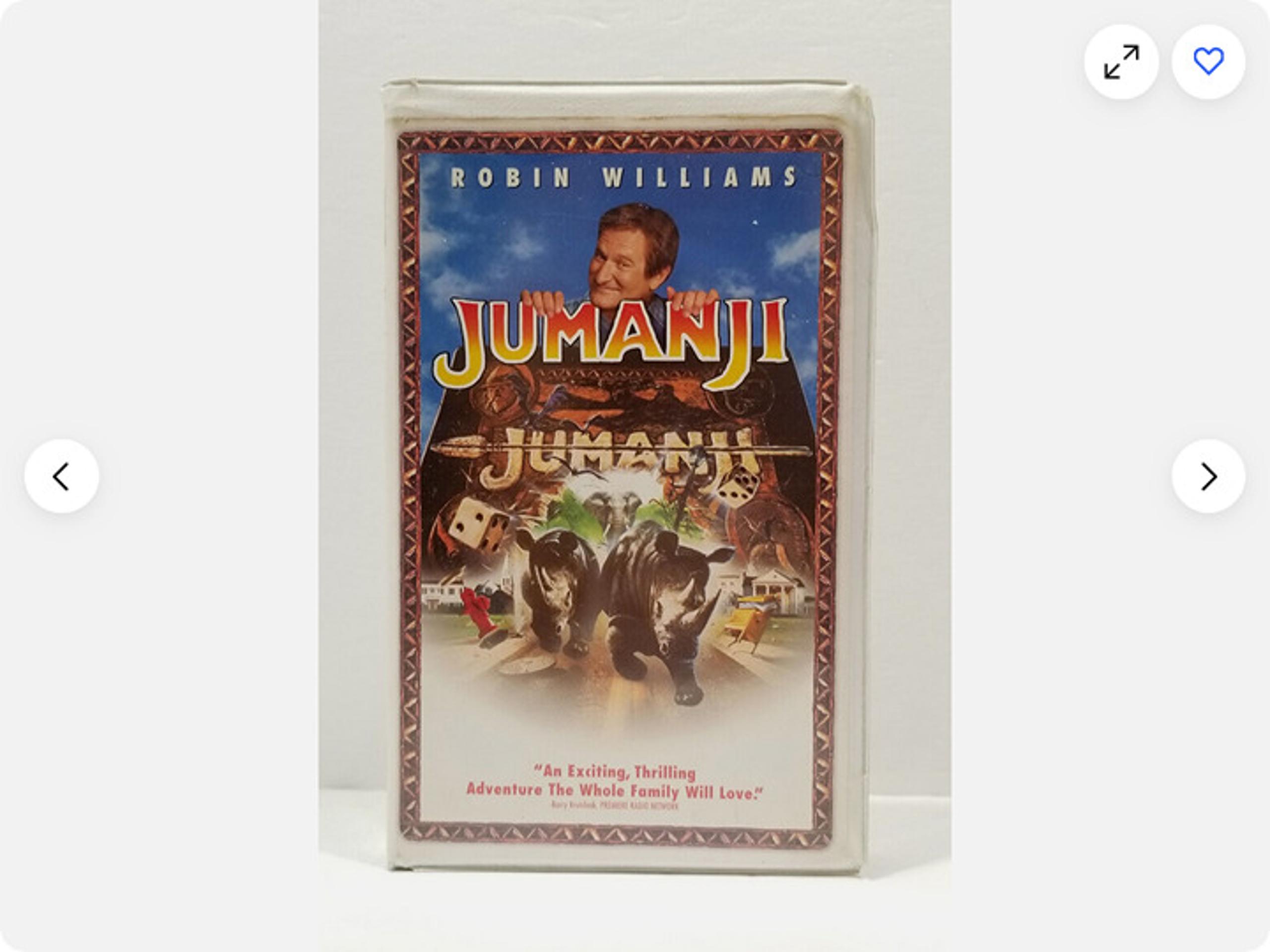 Jumanji (VHS, 1996, Clam Shell Case) 6320E1P