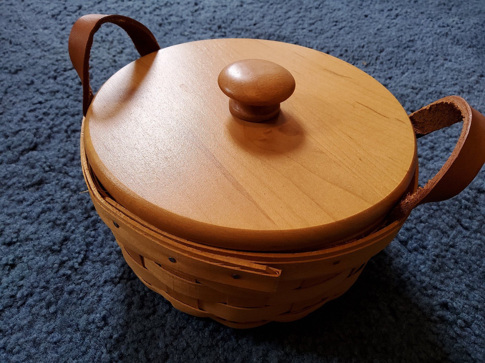 Longaberger basket with lid