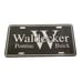 Waldecker Pontiac Buick License Plate- Black and Silver