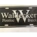 Waldecker Pontiac Buick License Plate- Black and Silver