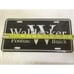 Waldecker Pontiac Buick License Plate- Black and Silver