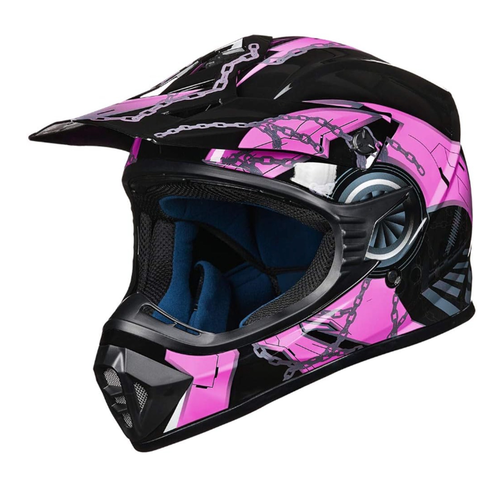 ILM Adult Dirt Bike Helmets Motocross ATV Dirtbike BMX- Adult Size Large