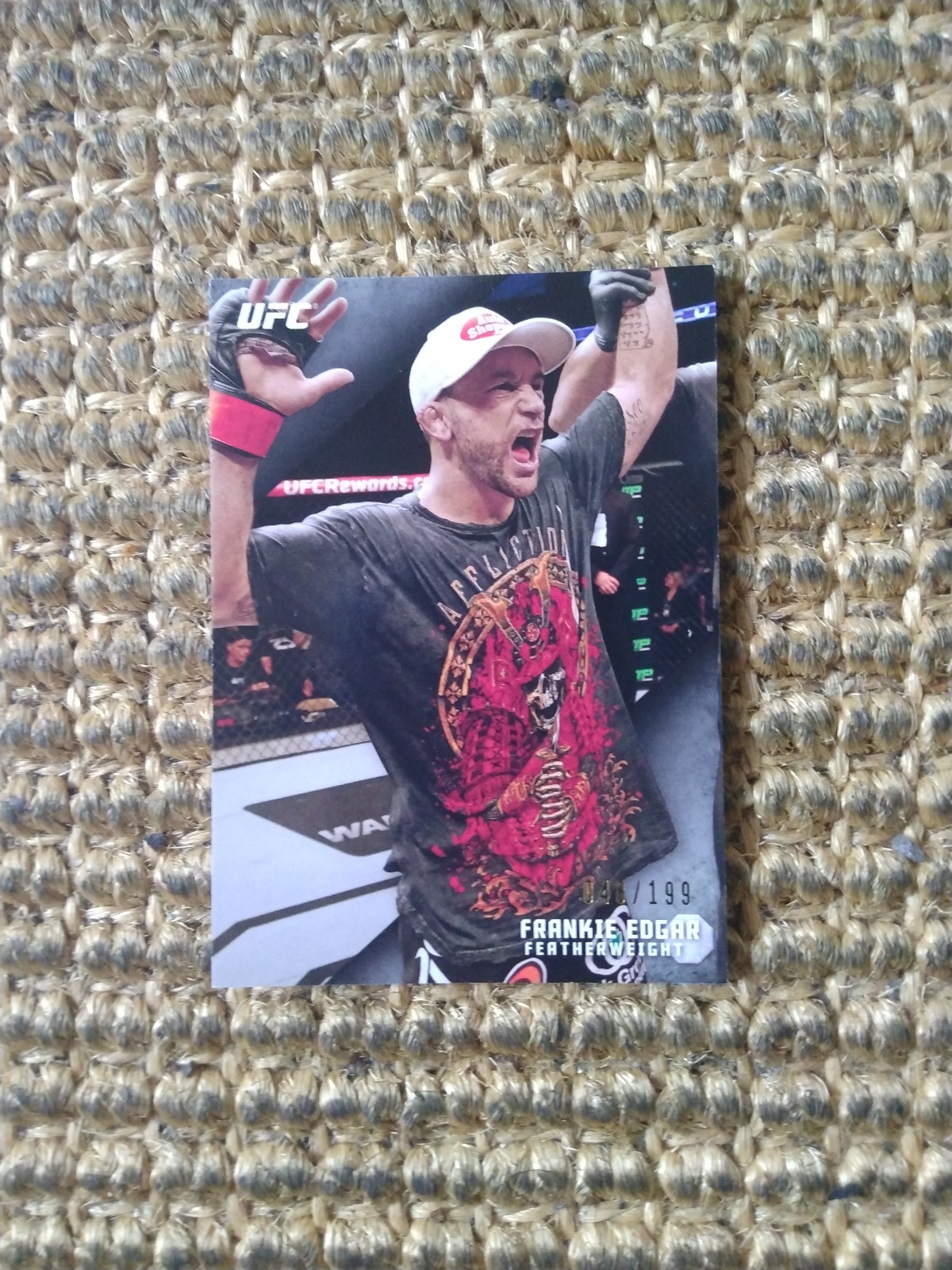 UFC Topps sp048/199 Frankie Edgar BLACK PARALLEL OUT OF PRINT