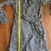 Bardot Junior Esther Wrap Dress Blue Ditsy Floral Long Sleeve Size 14 US/AUS/UK