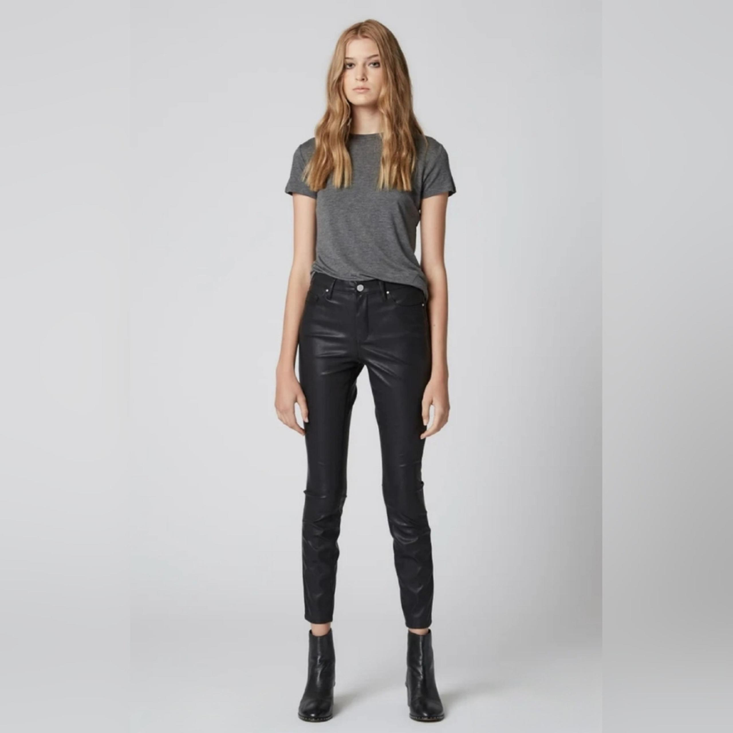 BLANK NYC Vegan Leather Pant Black