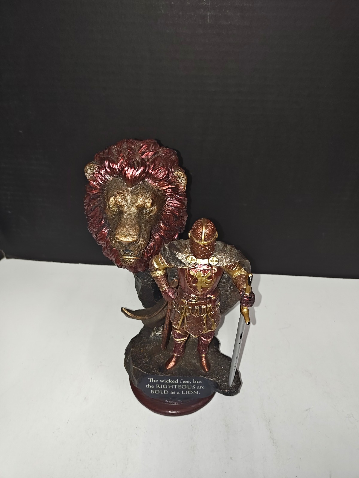 Bradford Exchange Formidable Righteousness Defenders Of The Lord Lion Knight