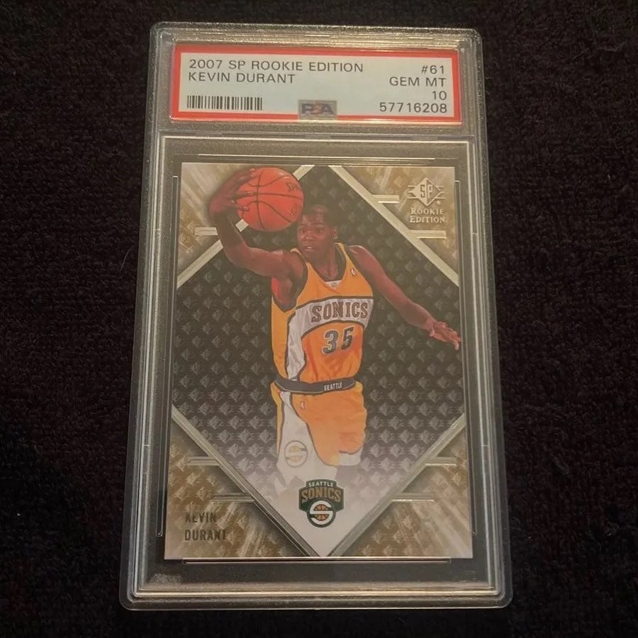 2007 SP Rookie Edition 61 Kevin Durant PSA 10
