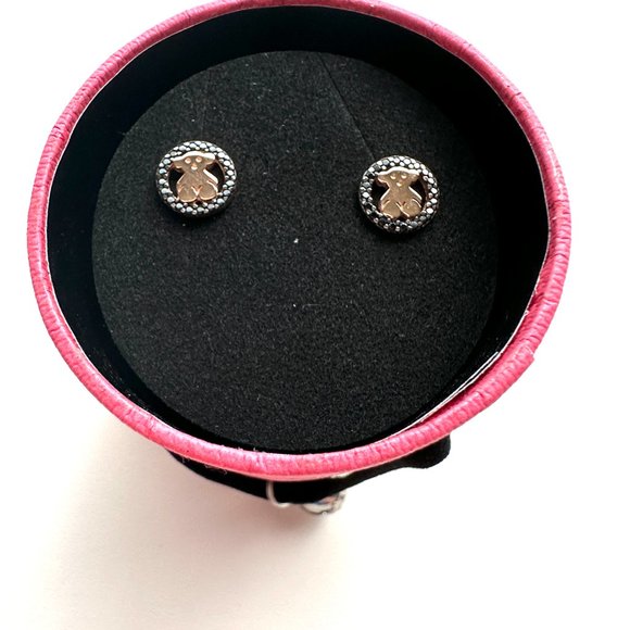 TOUS BEAR EARRINGS FINE JEWELRY DESIGNER WITH AUTHENTICITY CERTIFICATE 0786
