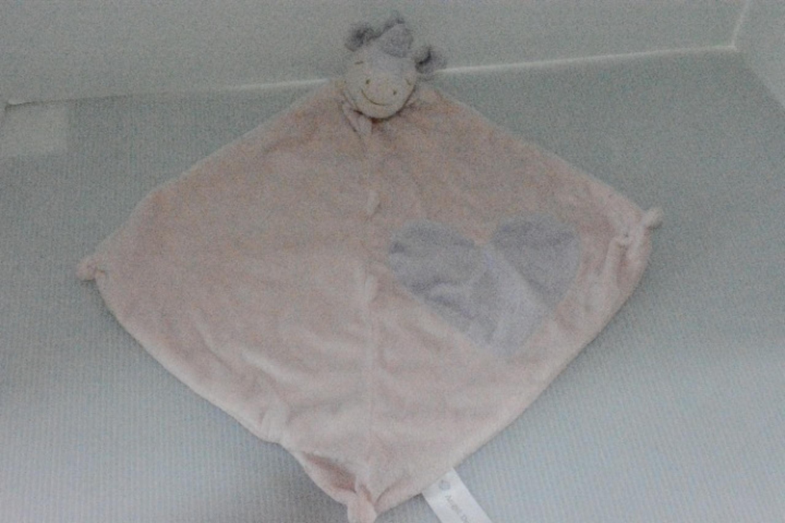 Angel Dear Pink Purple Plush Unicorn Baby Security Blanket Lovey Toy Thumbie