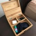 Stash Box with Rolling Tray - Large Storage Bamboo Box to Organize All Your